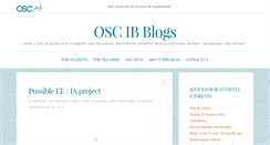 Desktop Screenshot of blogs.osc-ib.com