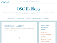 Tablet Screenshot of blogs.osc-ib.com